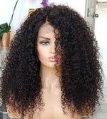 100% Humanhair lace closure wig deep/kinkiy curly